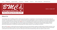 Desktop Screenshot of burlingamemusicclub.net